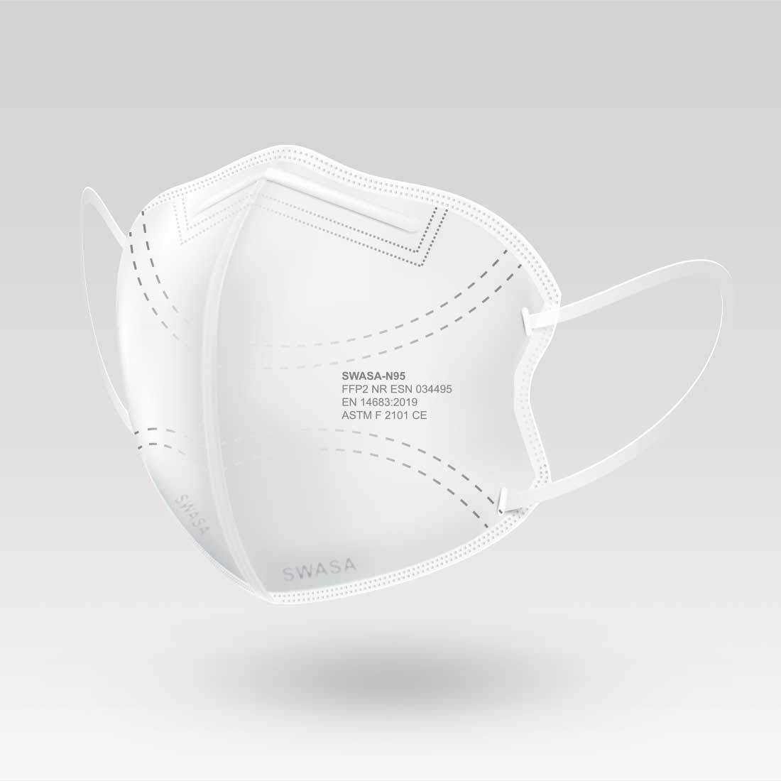 Swasa Mask (PM 2.5) N95 FFP2 (Pack of 10) Atlanta Healthcare India
