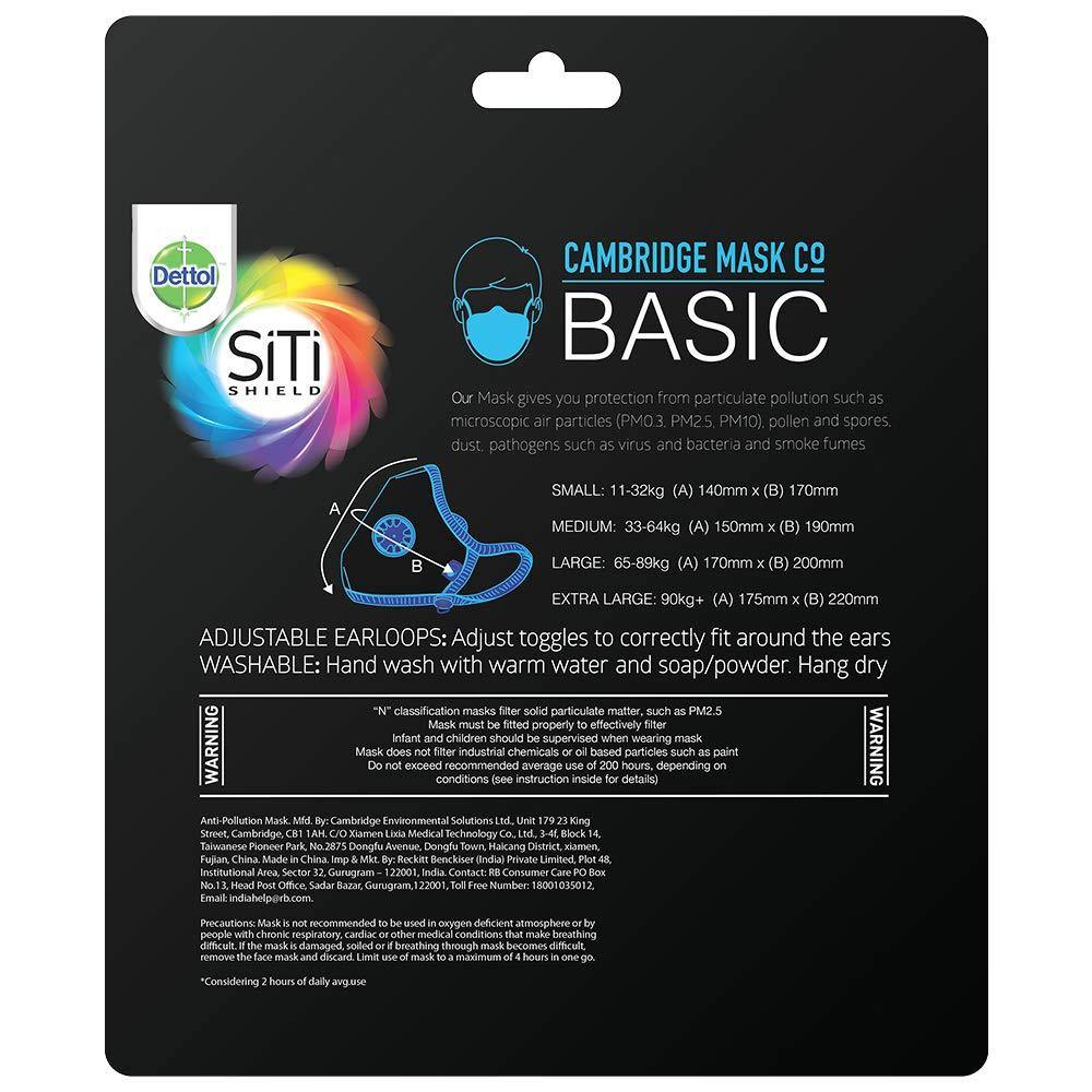 Dettol N95 Cambridge Mask (Black) Atlanta Healthcare India