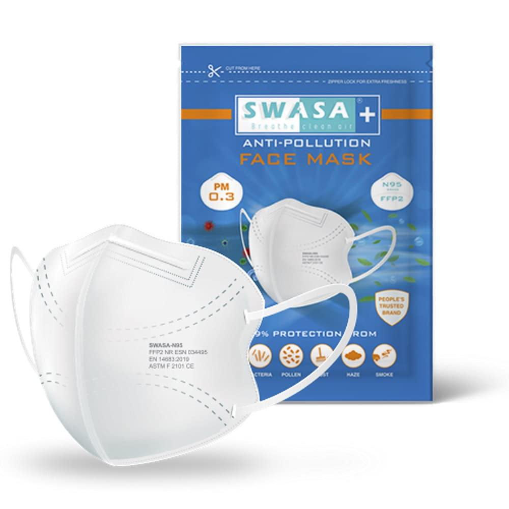 Swasa Mask (PM 0.3) N95 FFP2 (Pack of 5) - Atlanta Healthcare